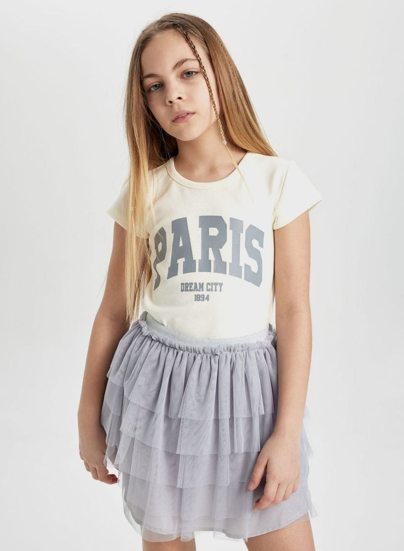 ديفاكتو تيشيرت بقصة ضيقة وأكمام قصيرة - Image 2